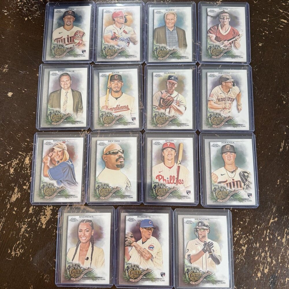 2022 Allen Ginter Chrome 100 Card Lot NM + 5 Refractors No Duplicates Top Loaded - Picture 5 of 8